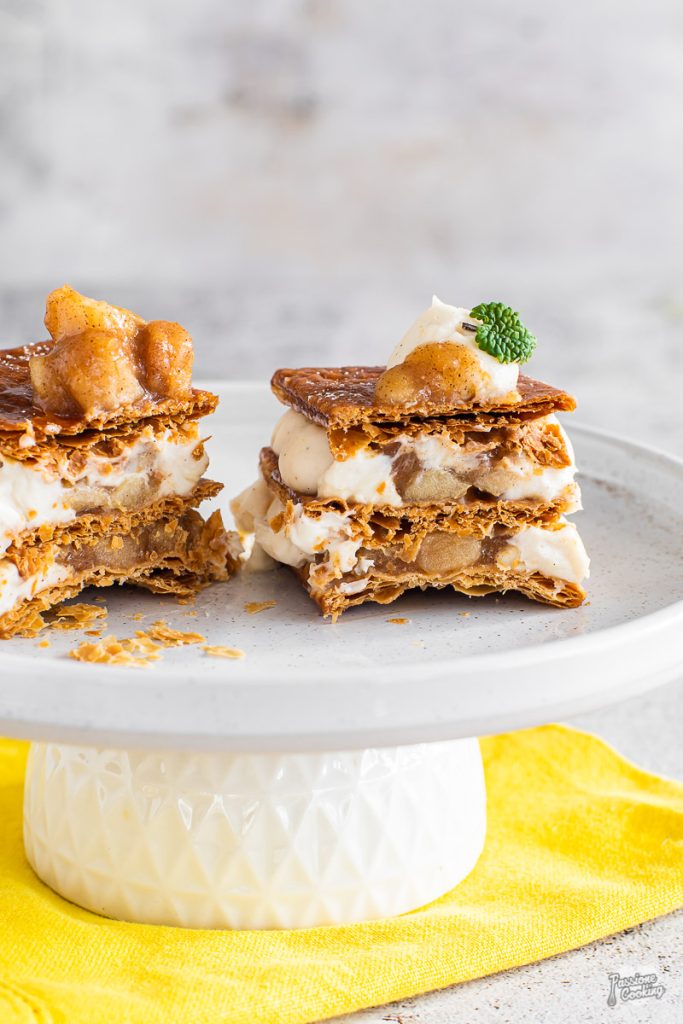 Millefeuille met Red Delicious appels bio