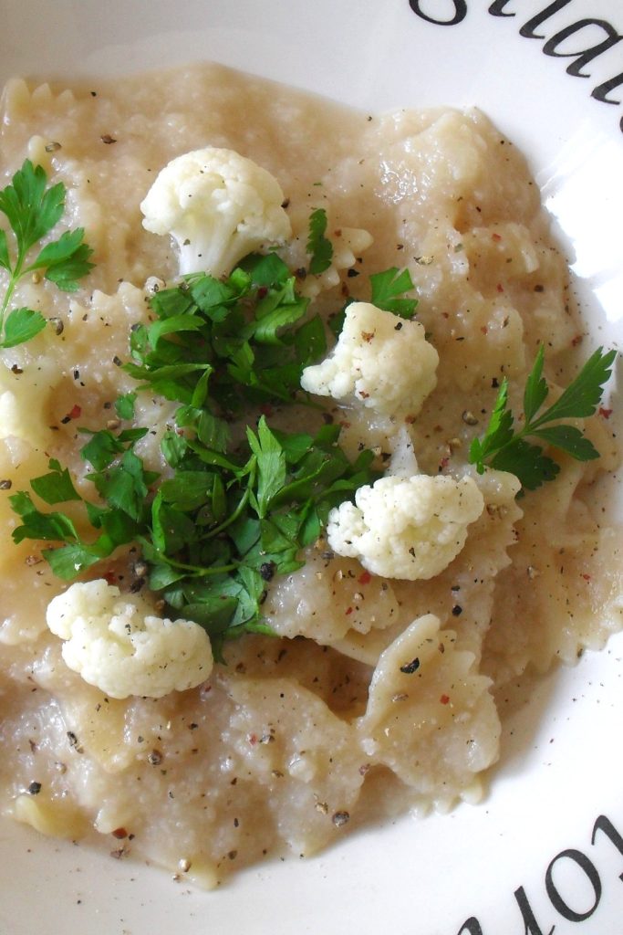 Lichte pasta met bloemkool, Eet zonder Buik
