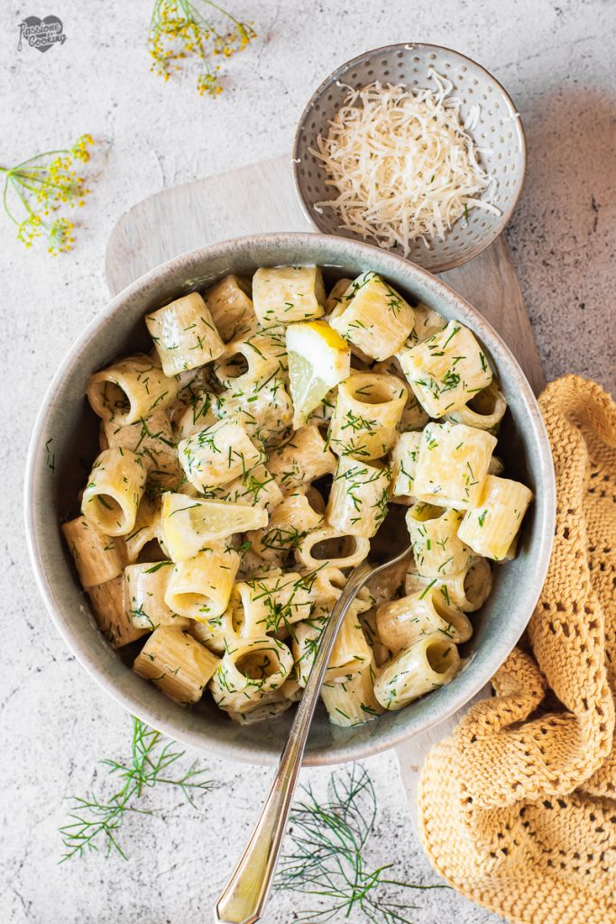 Pasta met dille en Parmezaan