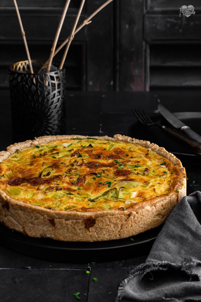 Quiche met prei en kaas