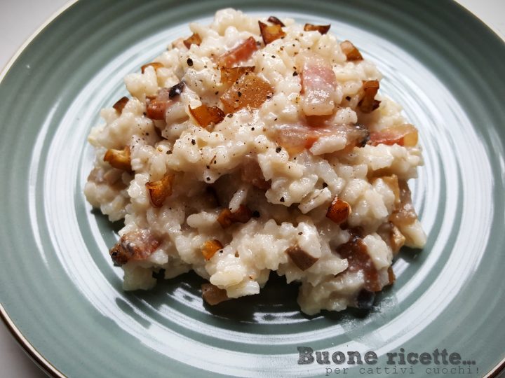 Risotto met porcini en spek
