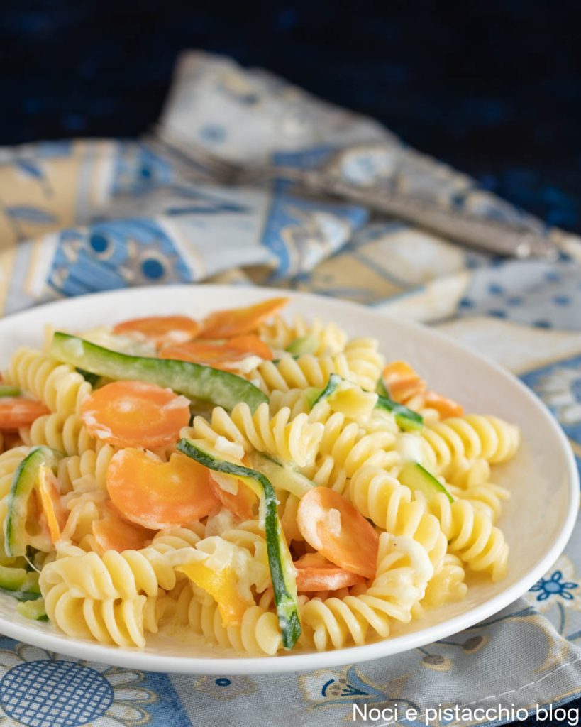 romige pasta met groenten