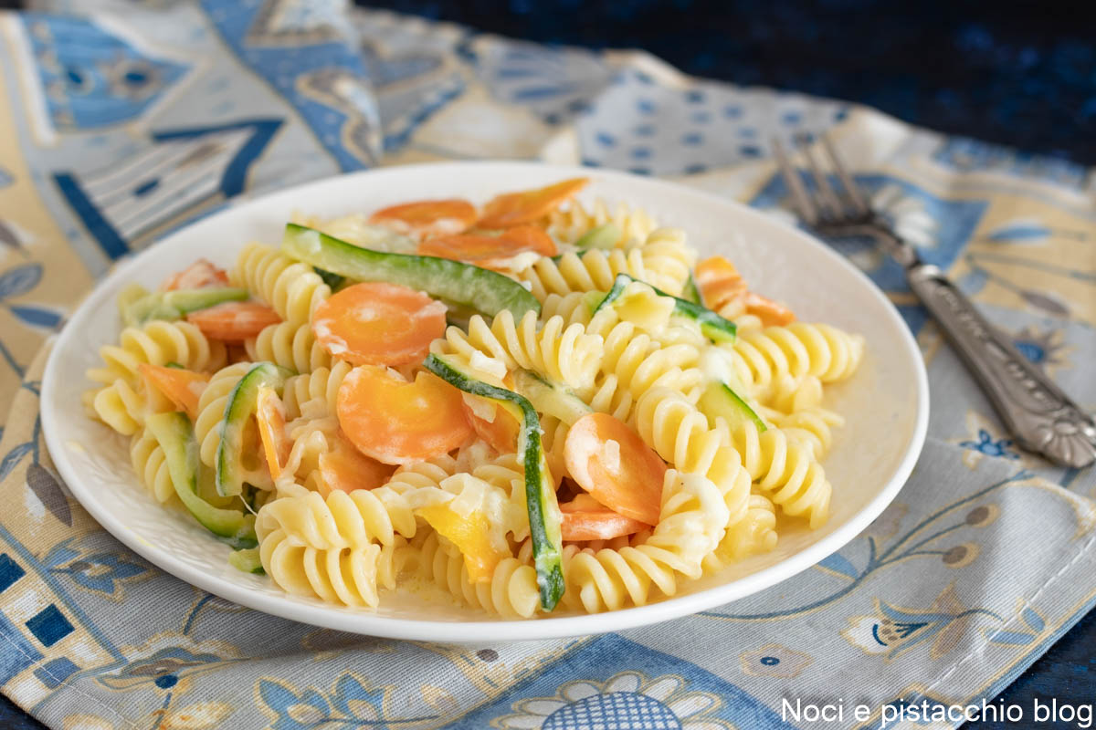 Romige pasta met groenten