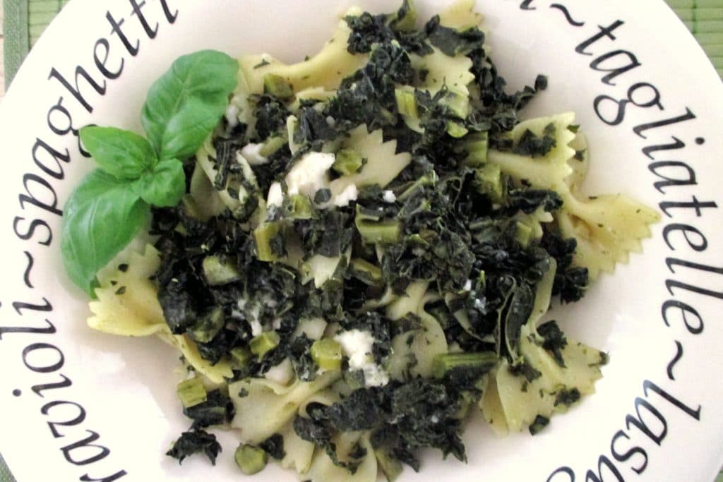 Romige pasta met zwarte kool, Eet zonder Buik