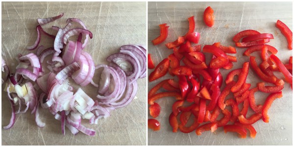 Romige spaghetti met paprika - stap 1