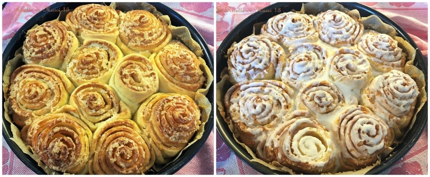 Rozengebak met royal icing gebakken