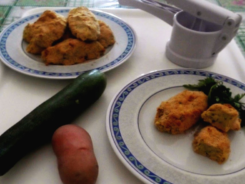 Aardappel- en courgetteballetjes uit de oven