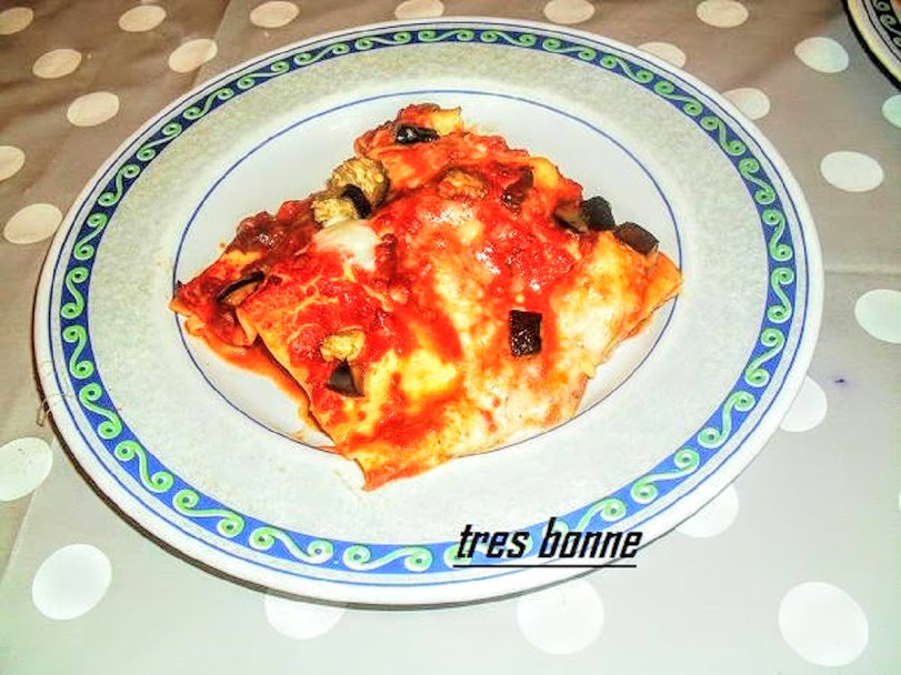 lasagne en gebakken aubergines