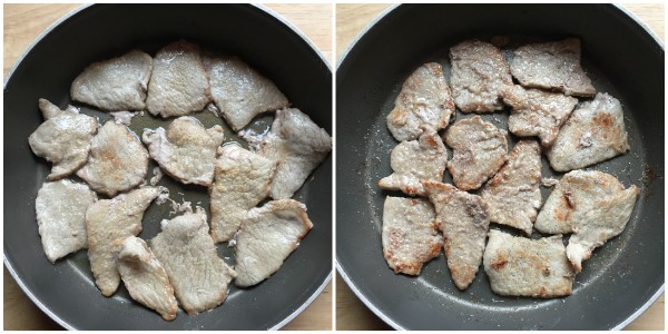 Scaloppine met champignons - bereiding 2