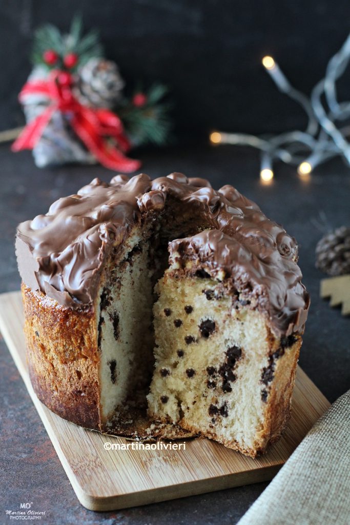 Snelle chocolade en pinda panettone