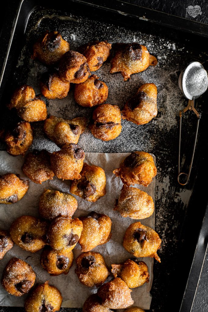 Snelle gevulde beignets met Nutella
