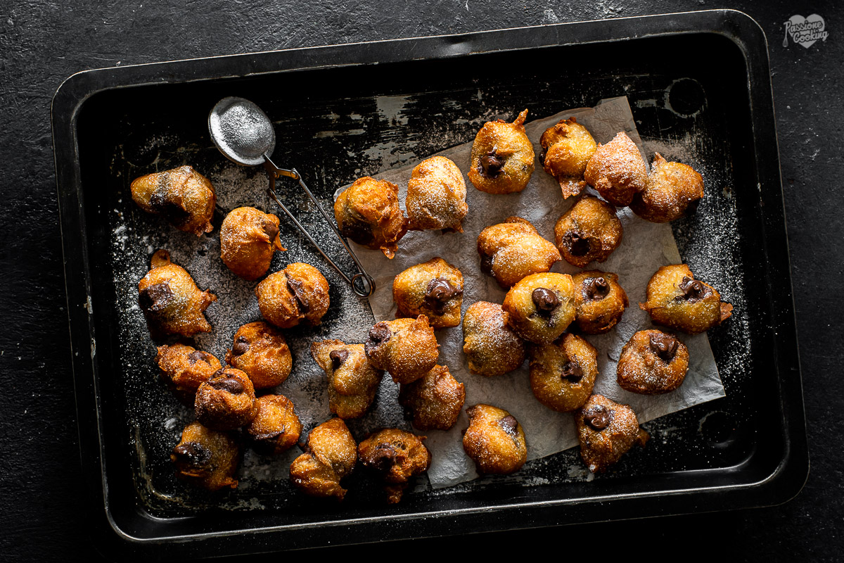 Snelle gevulde beignets met Nutella