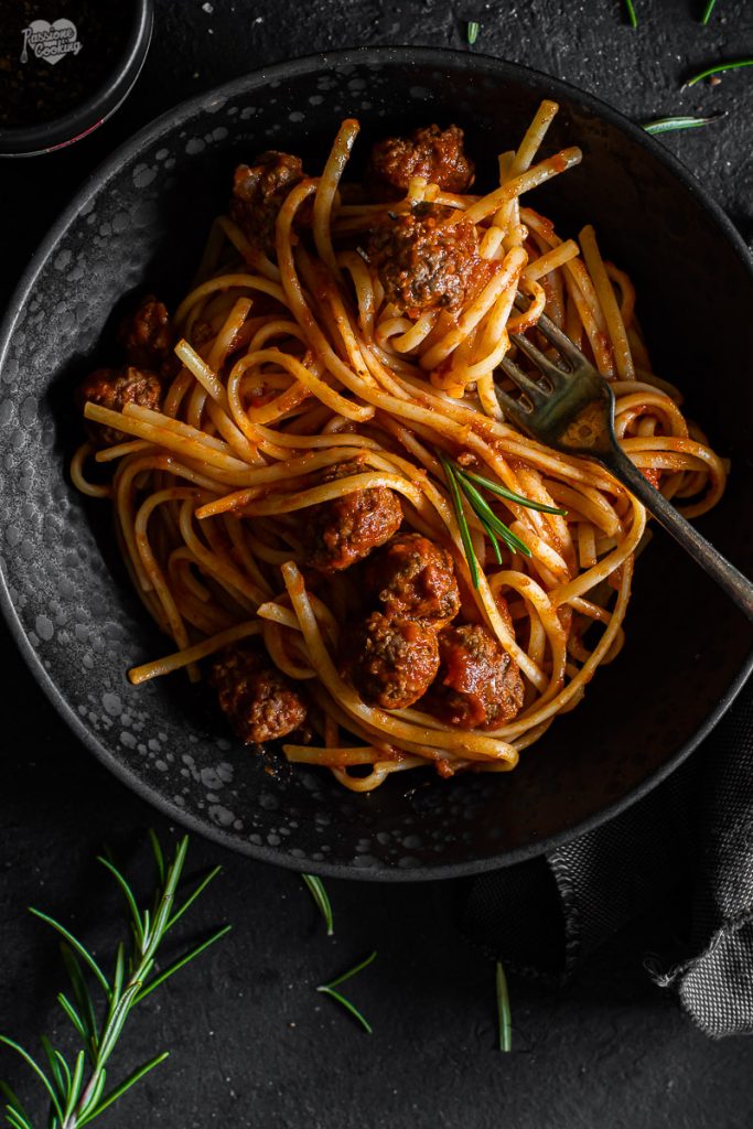 Spaghetti met gehaktballetjes