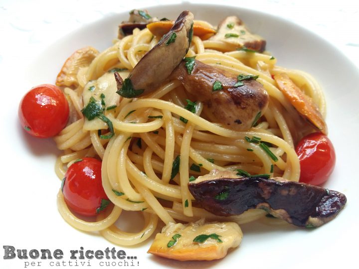 Pasta met porcini paddenstoelen