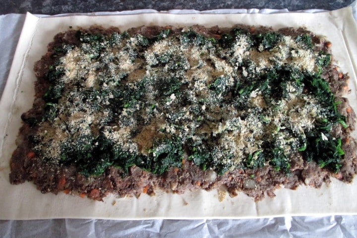 Vegan gehaktbrood in bladerdeegkorst bereiding, Eet zonder Buik