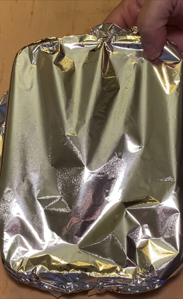 Bedek met aluminiumfolie