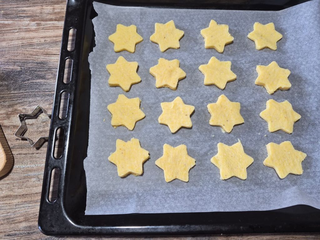 Polentasterren met gorgonzola en mascarpone