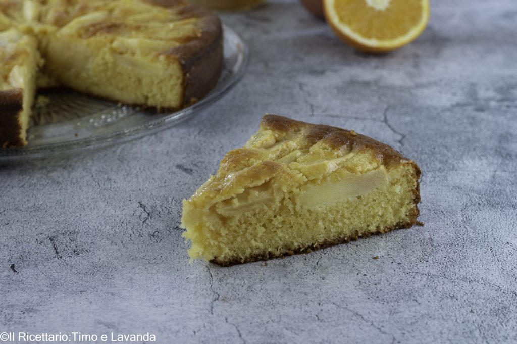 appeltaart met sinaasappelsap