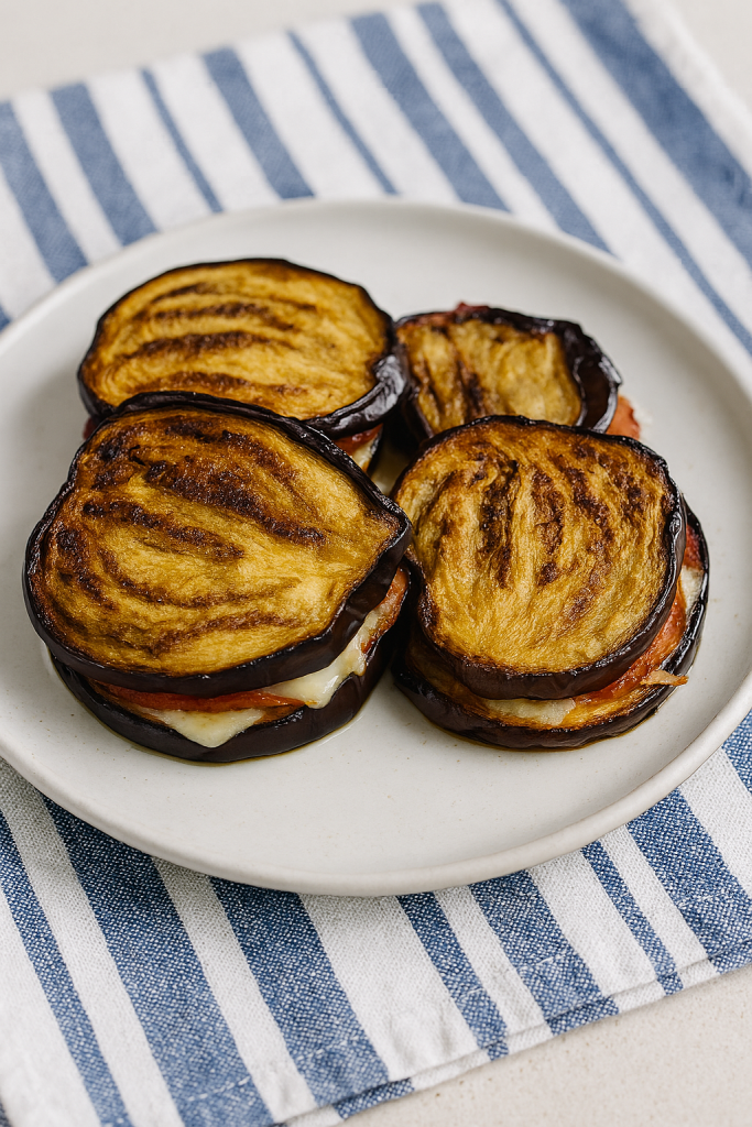 aubergine medaillons in de airfryer