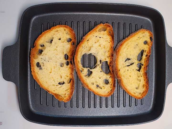brood toasten op grillpan