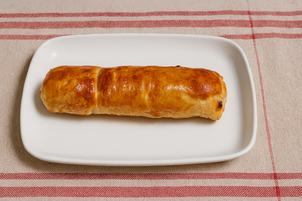 bladerdeegrol in heteluchtfriteuse