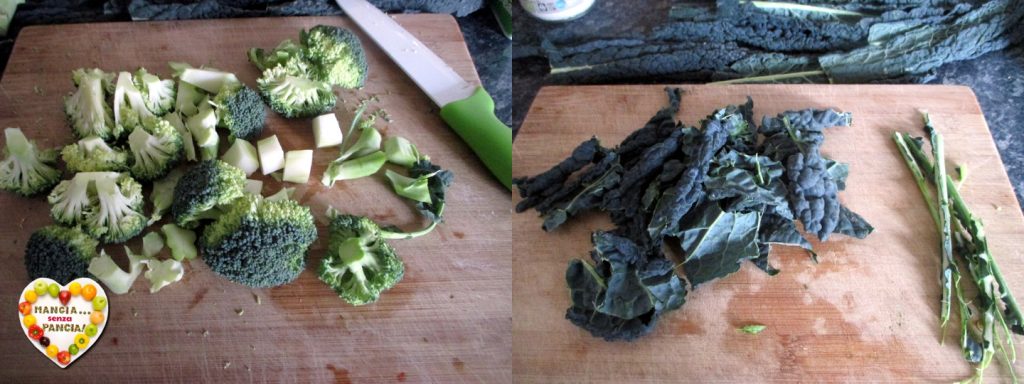 Cremige broccoli en zwarte kool puree, Eet zonder Buik