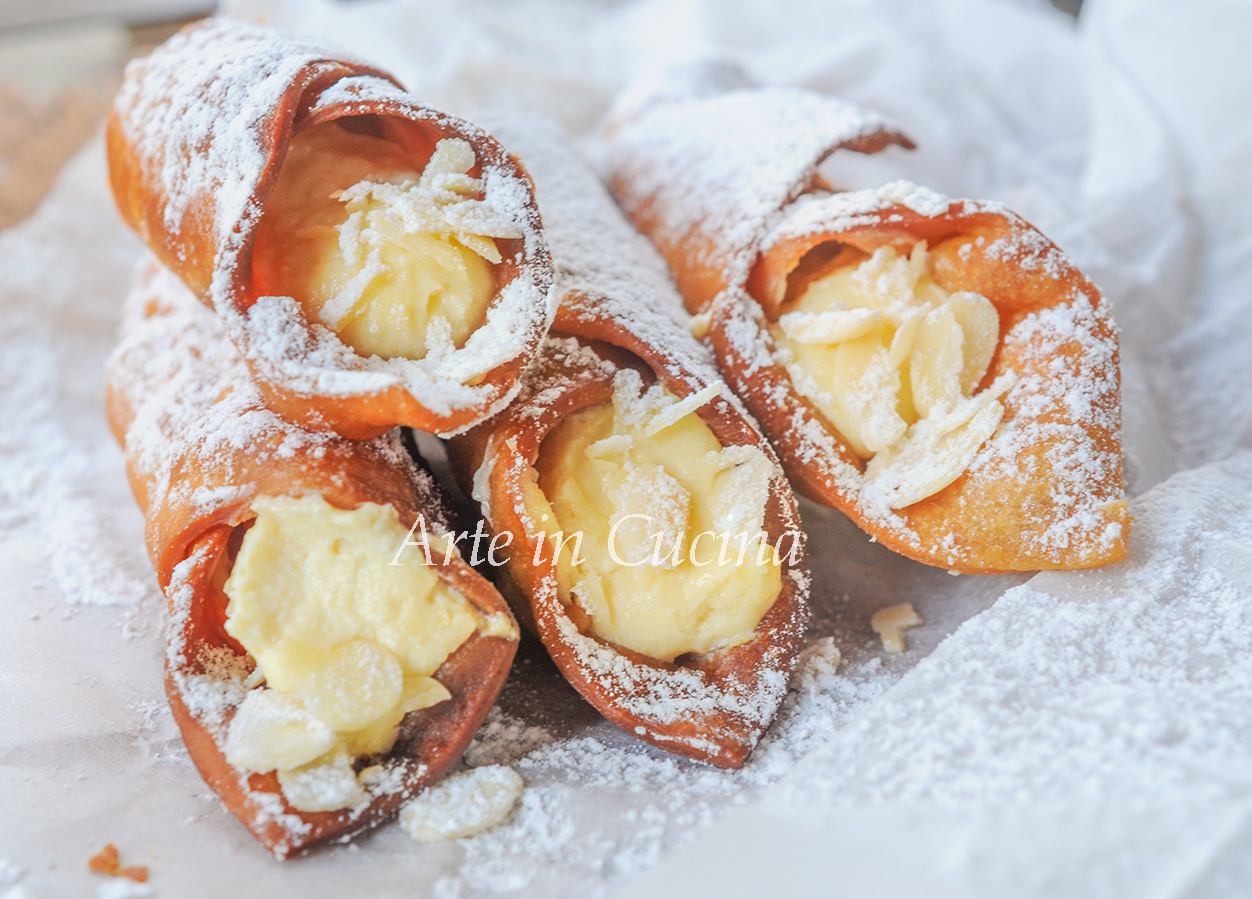 Cannoli met amandelroom eenvoudig recept