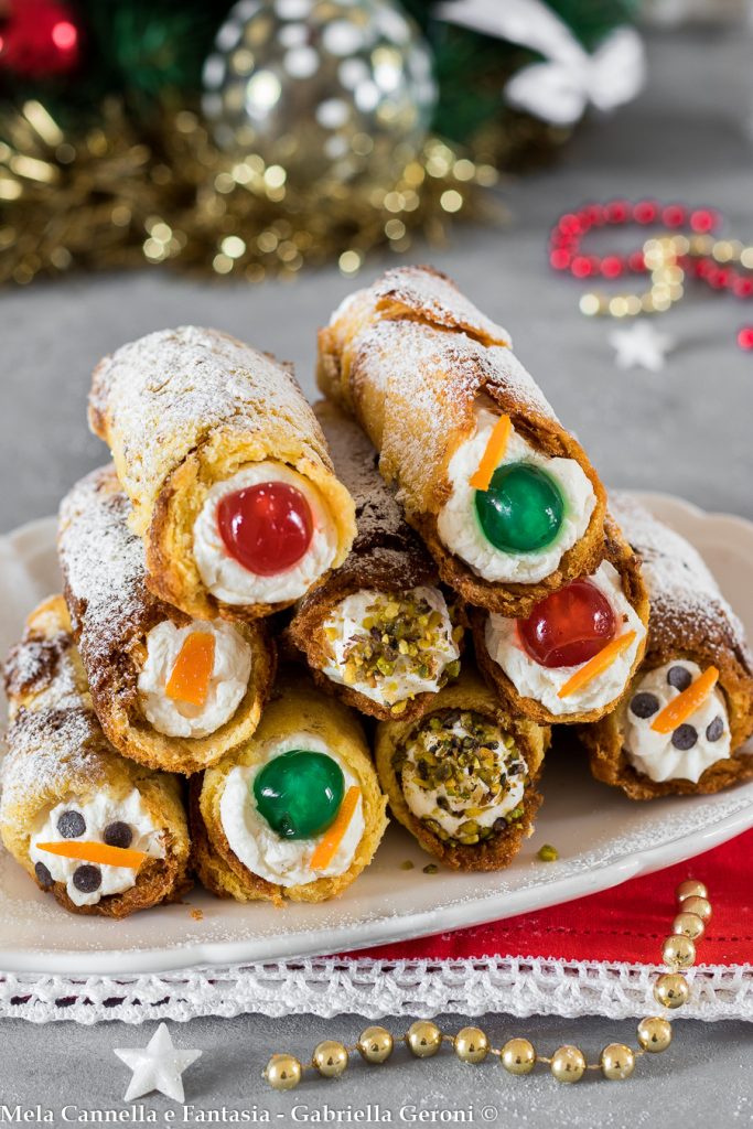 cannoli van pandoro met ricotta