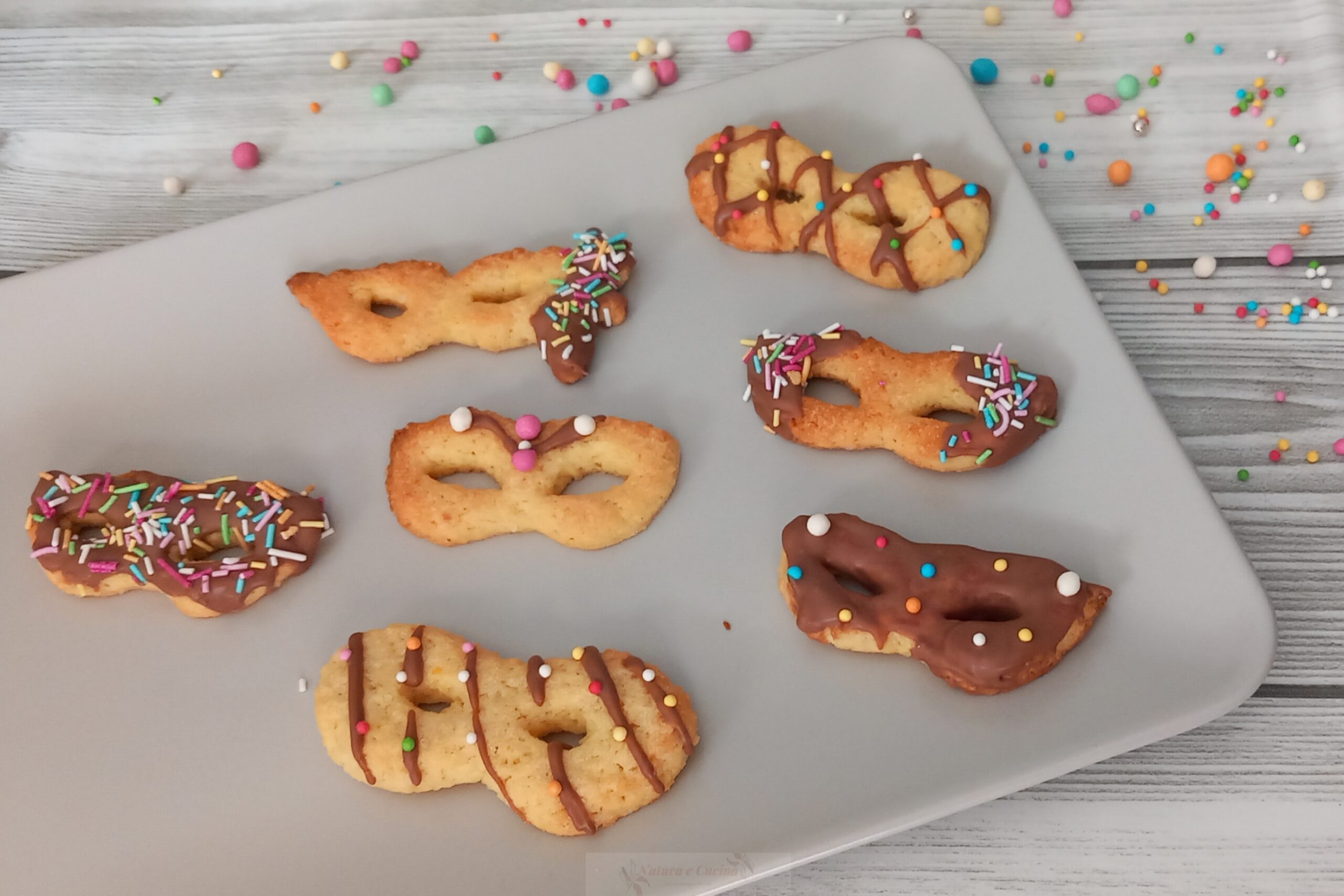 Carnaval maskers koekjes