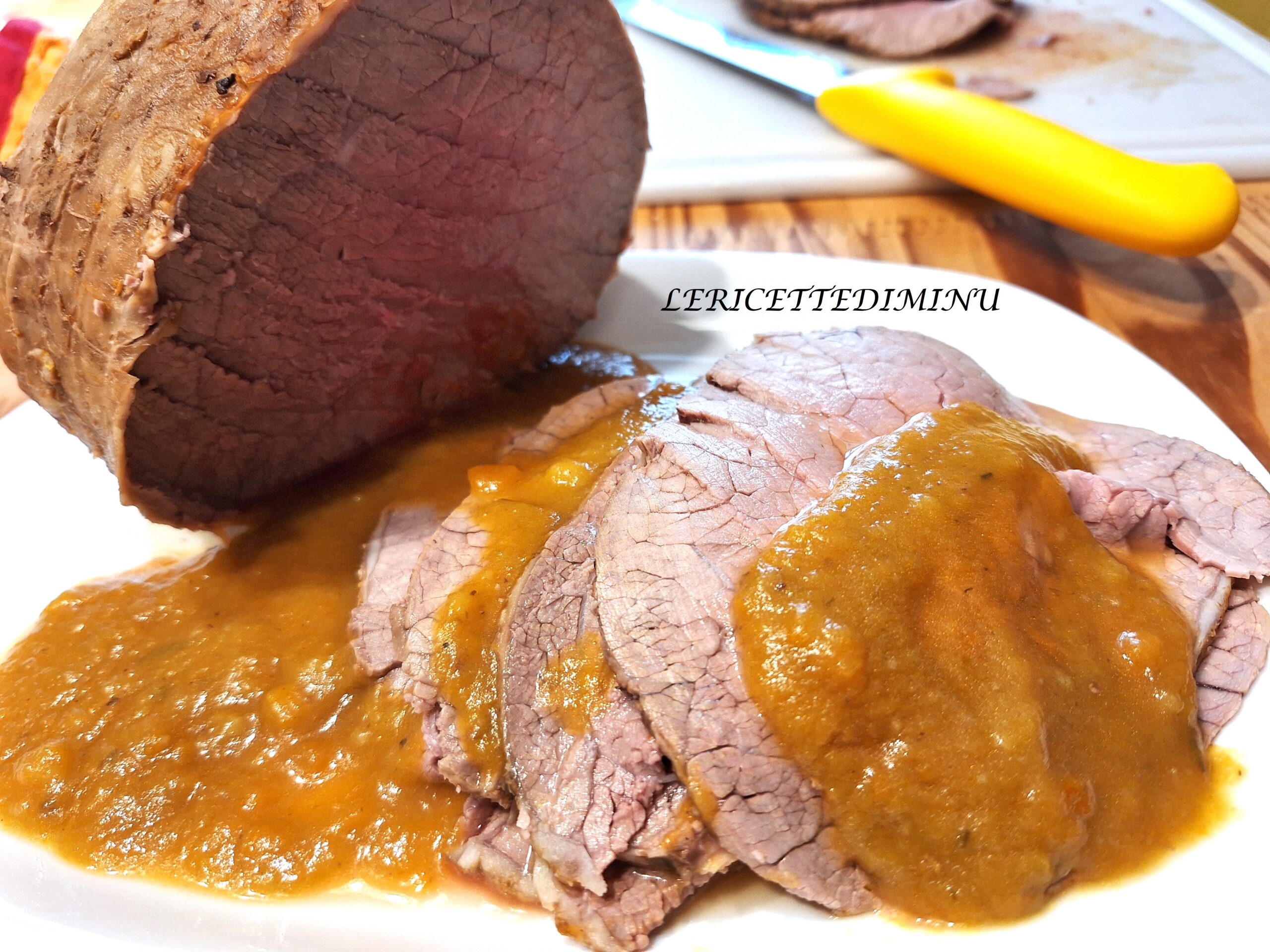 Kalfsvleesbraadstuk met groentesaus