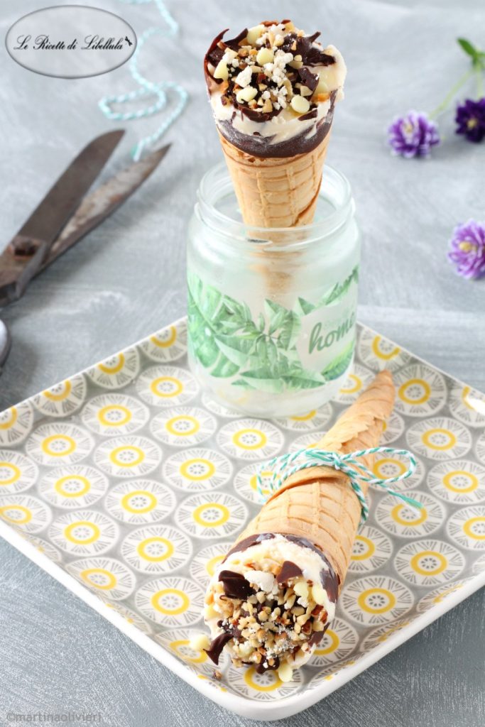 Cornetto met vanille-ijs