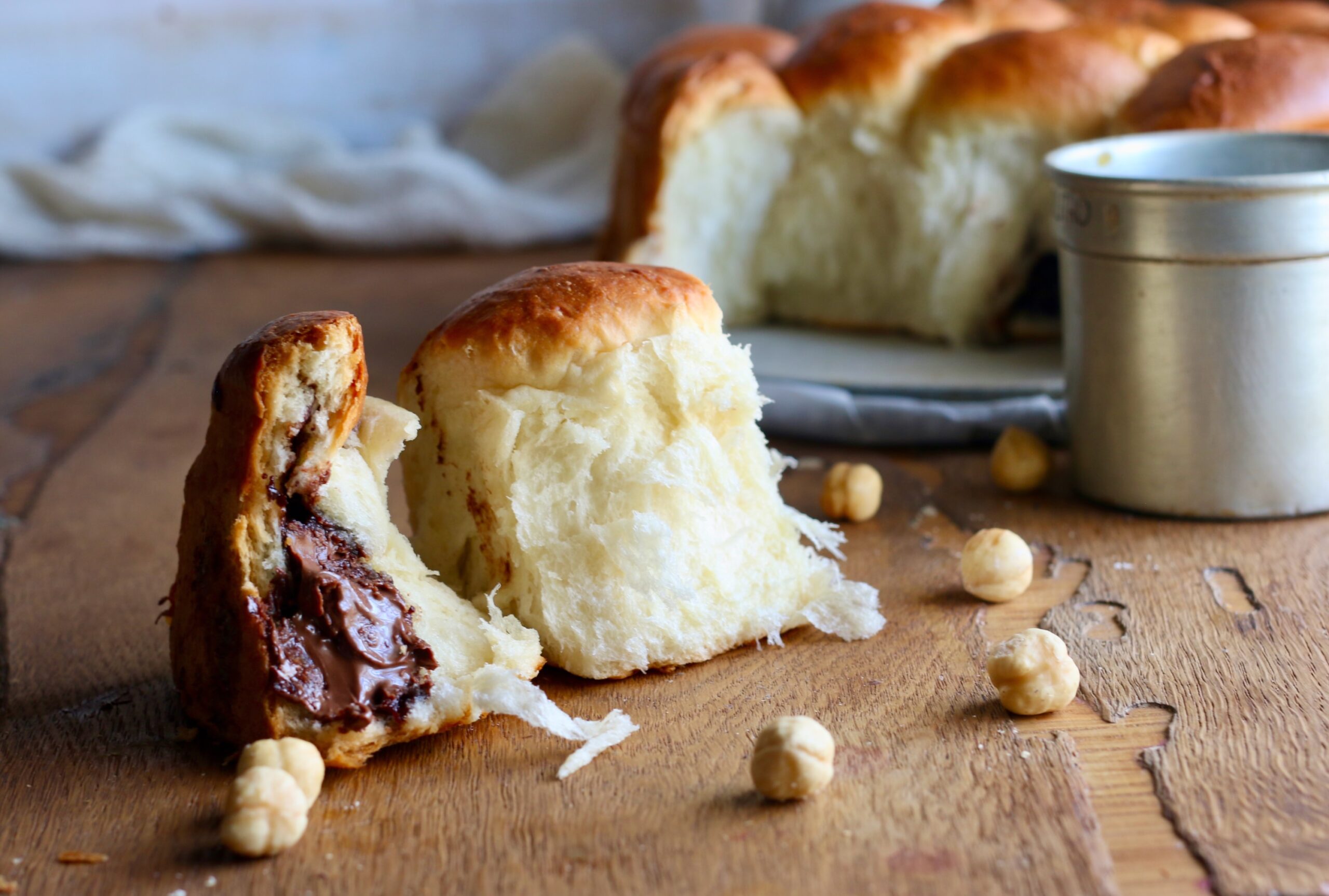 zeer luchtige danubio met yoghurt en nutella