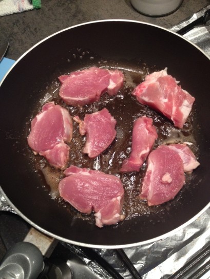 varkenshaas in de pan