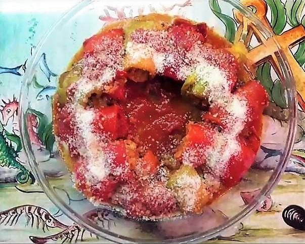 Gevulde paprika's uit de oven light