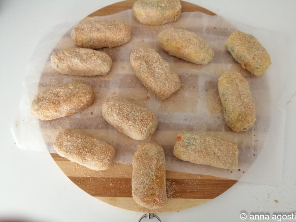 Gebakken groentekroketten