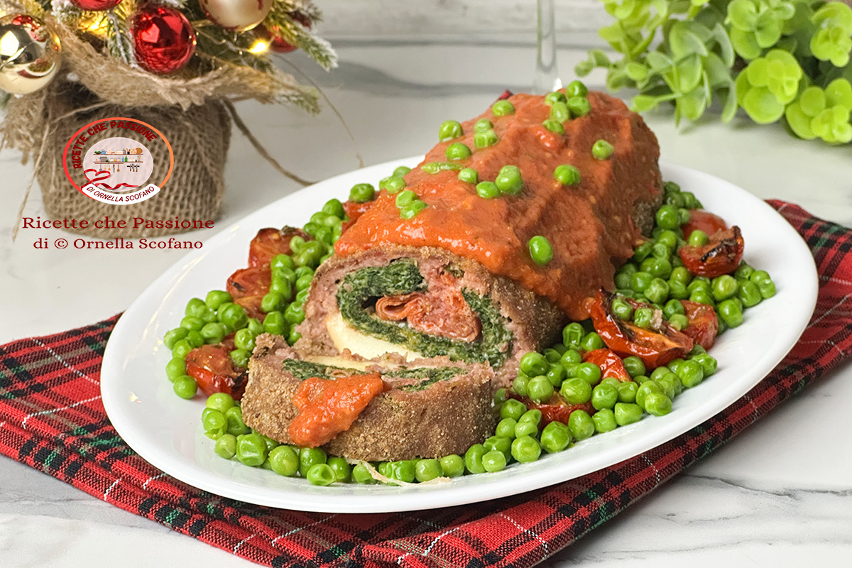 Gevulde gehaktbrood in de airfryer voor Kerstmis