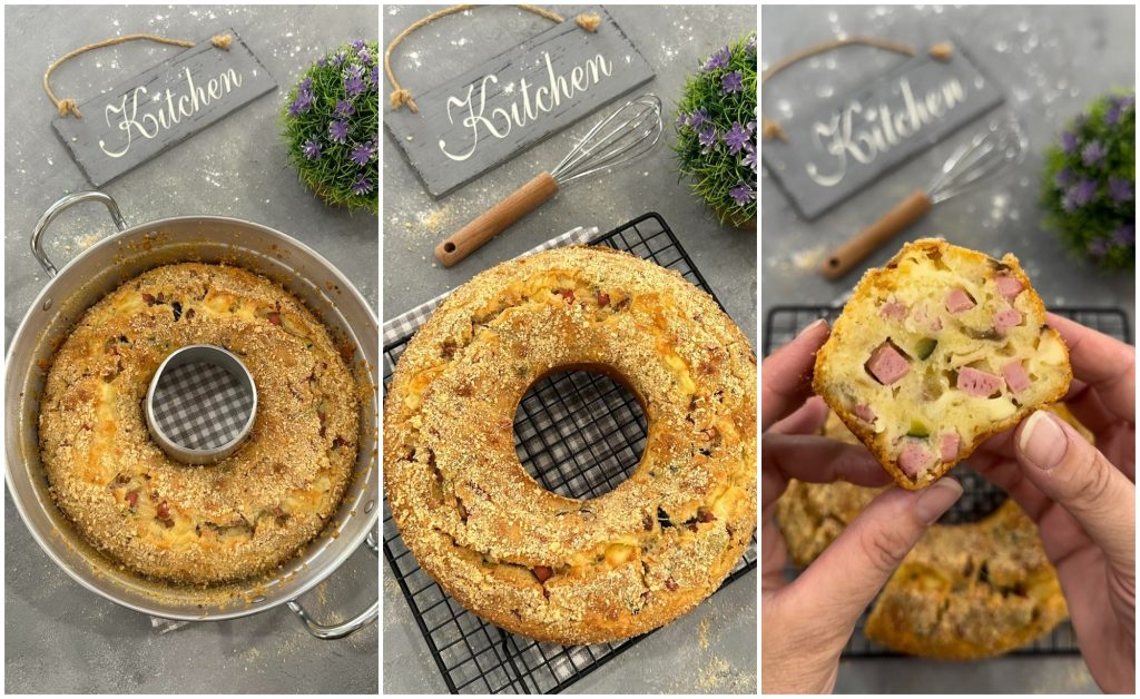 gevulde hartige ringcake met courgette