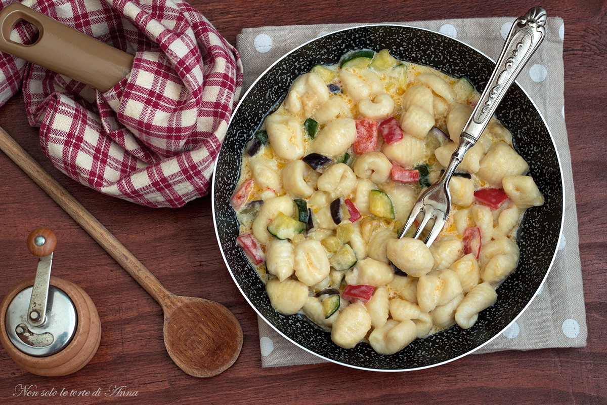 Gnocchi met ricotta en groenten
