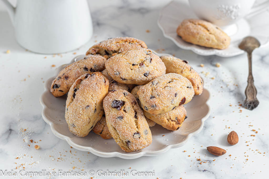 Grote Yogurtkoekjes zonder boter met chocolade, amandelen en rozijnen