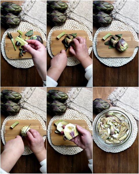 hoe de artisjokken schoon te maken