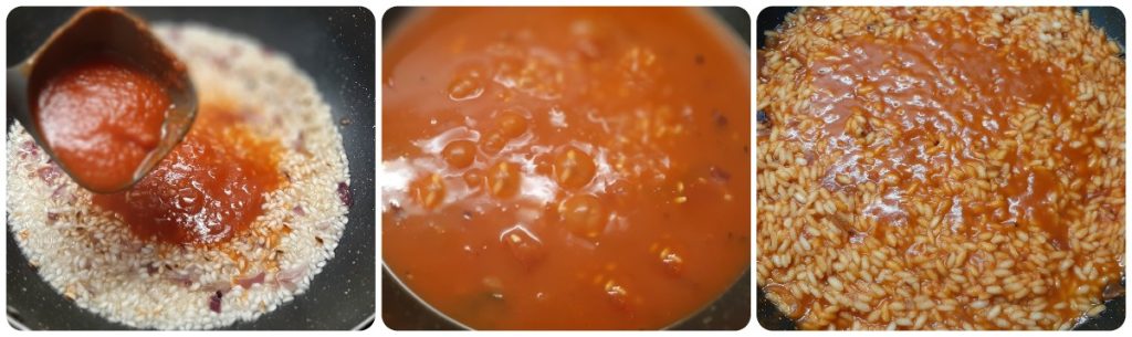 Romige en smakelijke tomatenrisotto