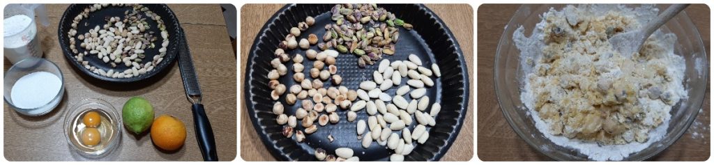 Cantucci met hazelnoten en pistachenoten