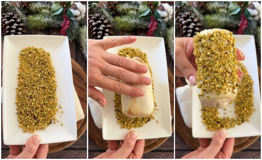 kerstboom met sandwichbroodrolletjes