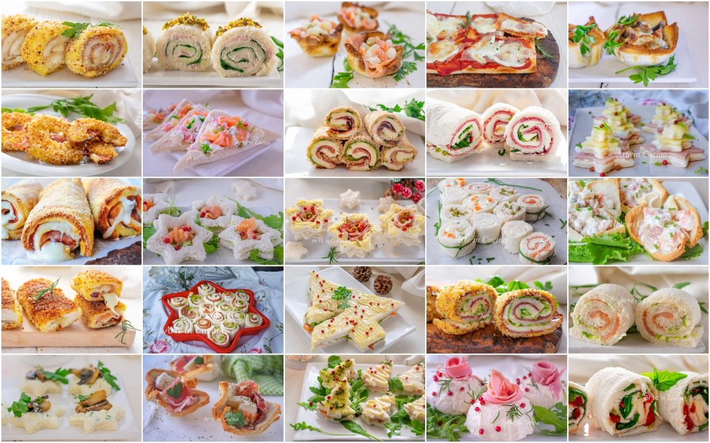 Kerstvoorgerechten met witbrood