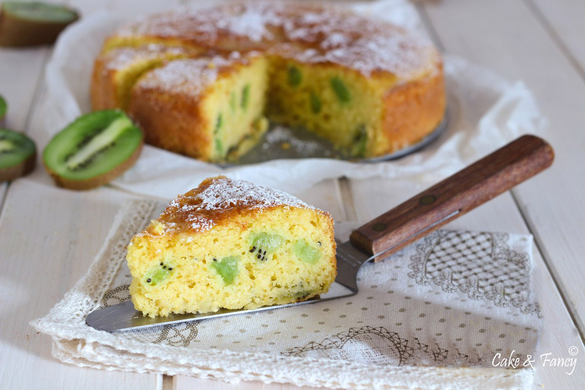 Kiwi en yoghurt cake