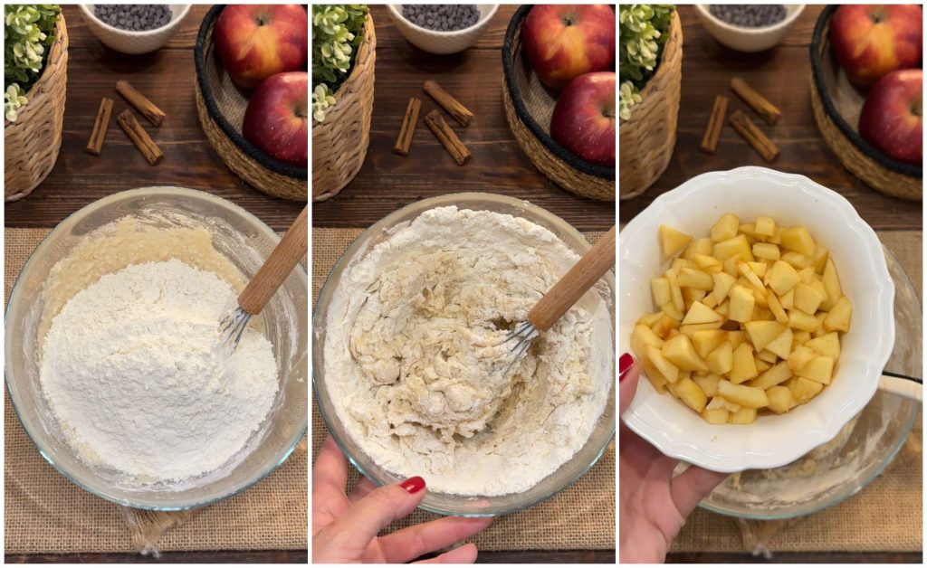 koekjes met appels en chocoladestukjes