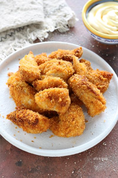 koken in heteluchtfriteuse op 180°C gedurende 10 minuten