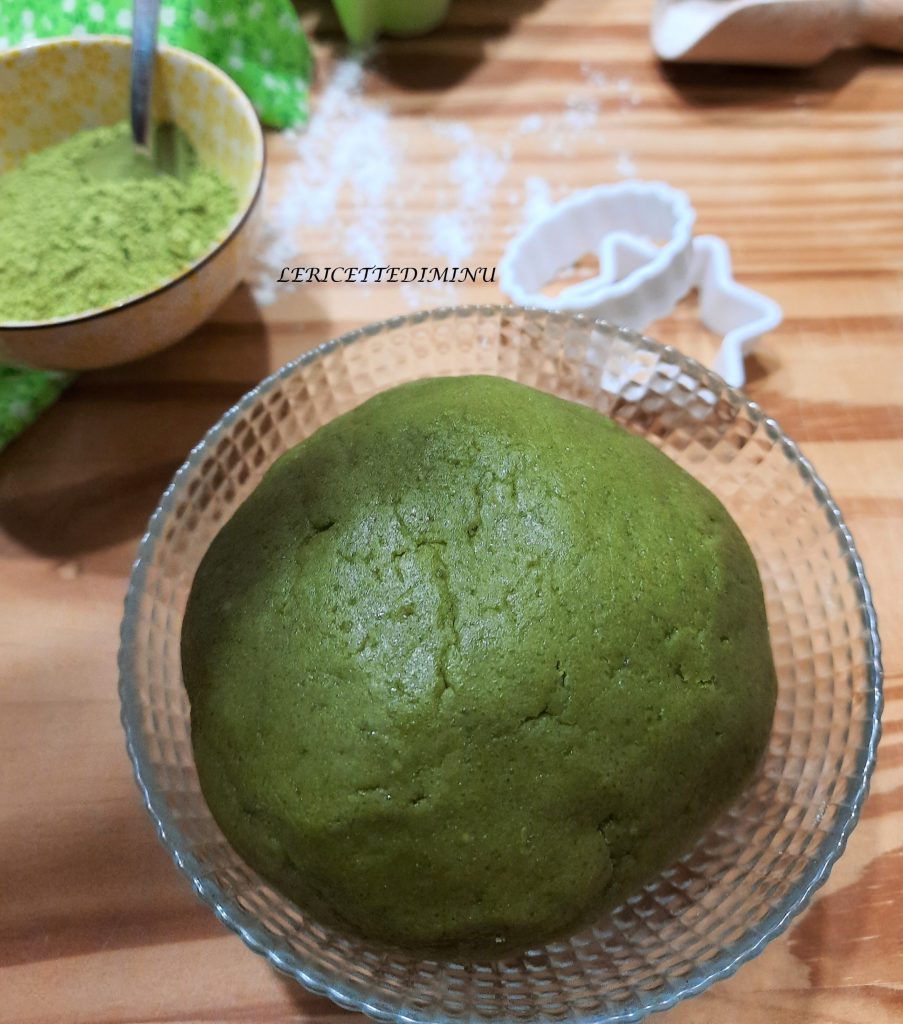 Matcha groene thee zanddeeg