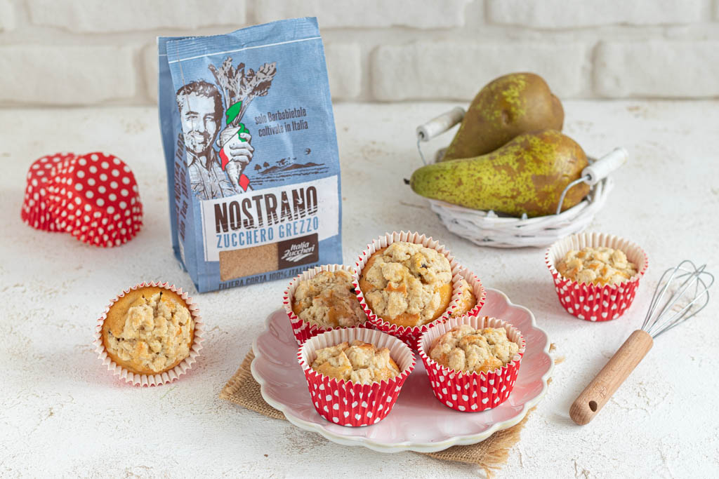 muffin pere e cioccolato