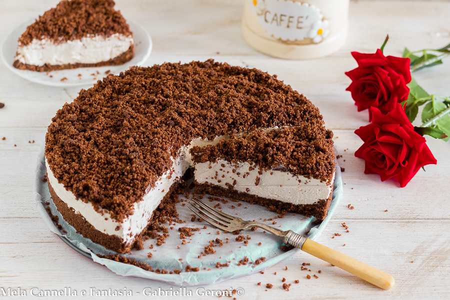 No-baketaart met cacao en koffiecrème